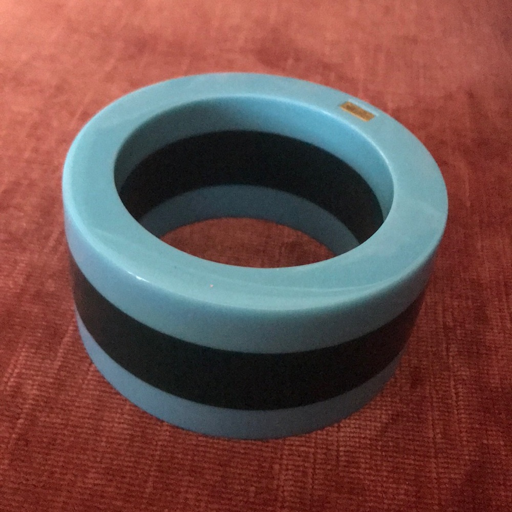 Brand New KULE Blue Striped Bangle Bracelet